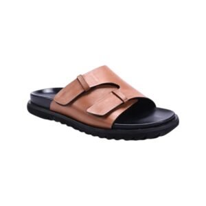 Rovex Brown Comfy Men's Slides Timeless Style & Comfort